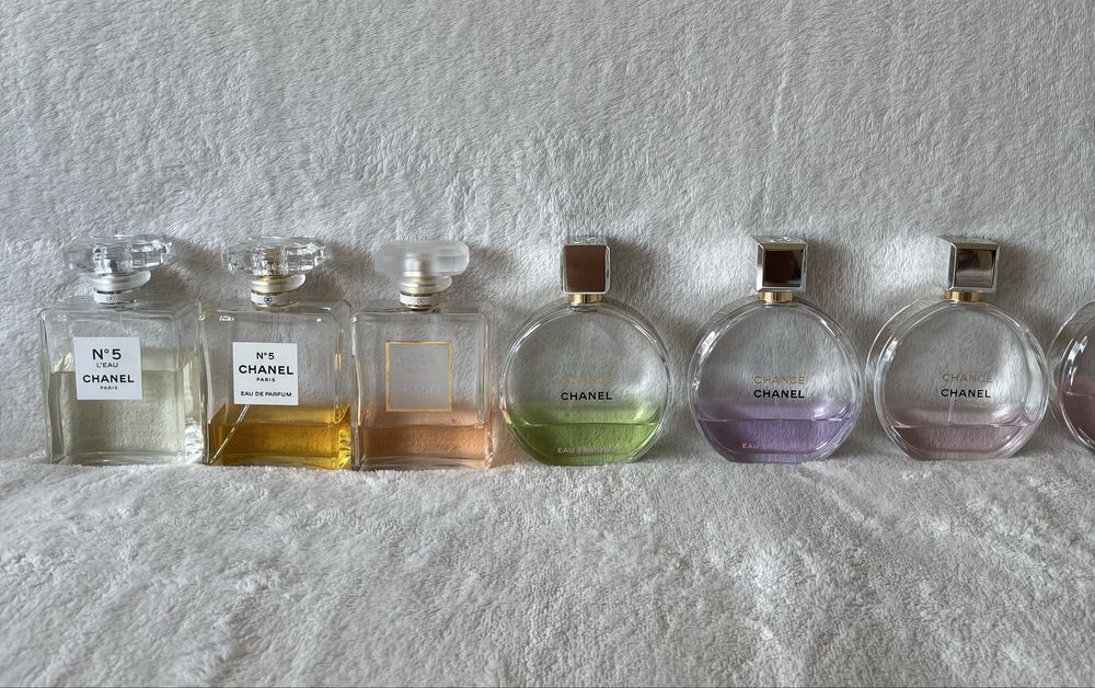 Chanel Fraiche Splendide N5 L’eau Chance Coco Mademoiselle Tendre