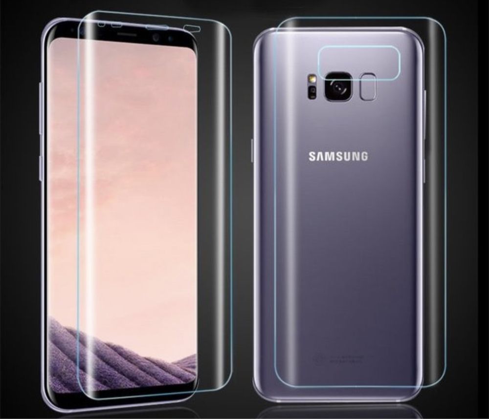 Samsung S8 S9 S10 Plus Folie Silicon Hydrogel Curbata Fata Si Spate