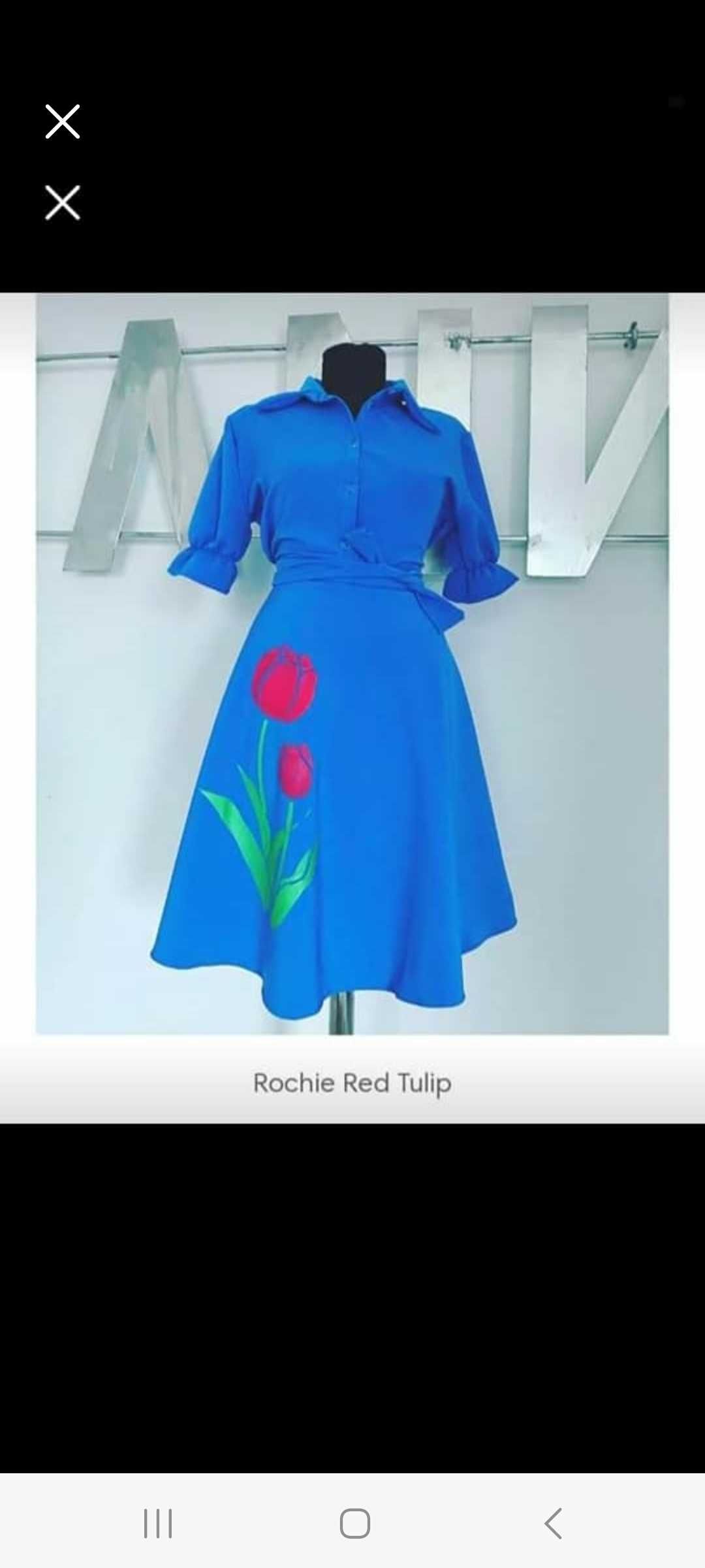 Rochie red tulip