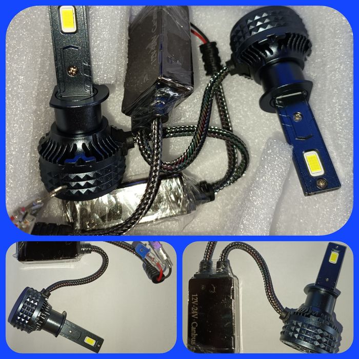 Becuri LED H1 Canbus 12V-24V 50000LM set 2buc