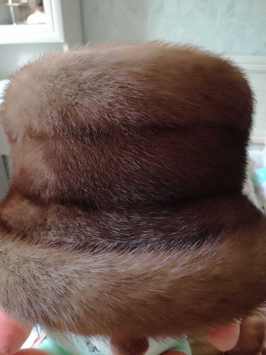 Норковая женская шапка 56-58р.