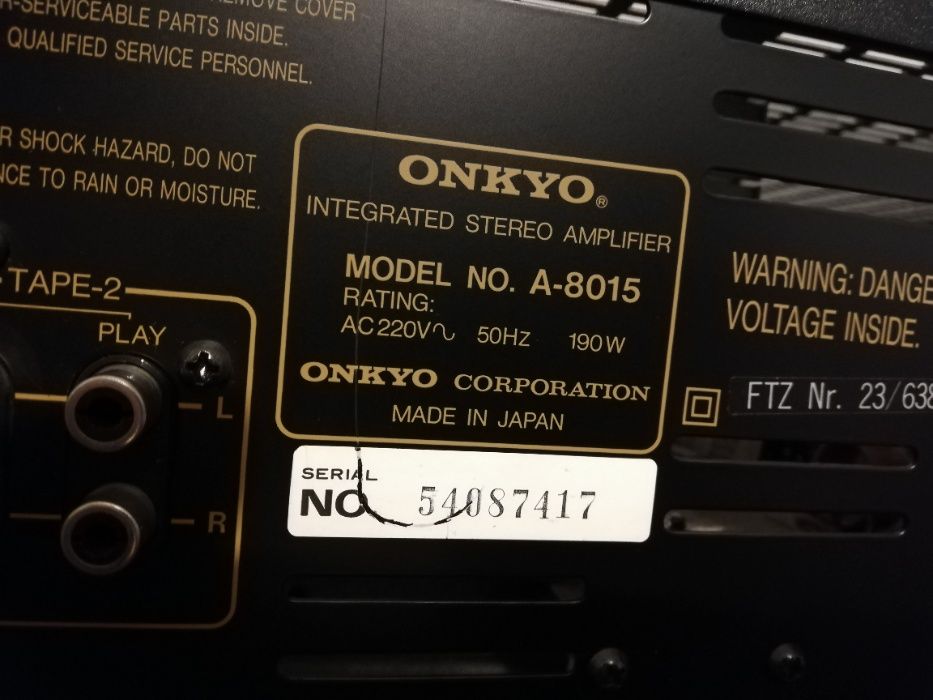 Amplificator Stereo ONKYO INTEGRA A-8015 - Vintage/made in JAPAN/Rar/I