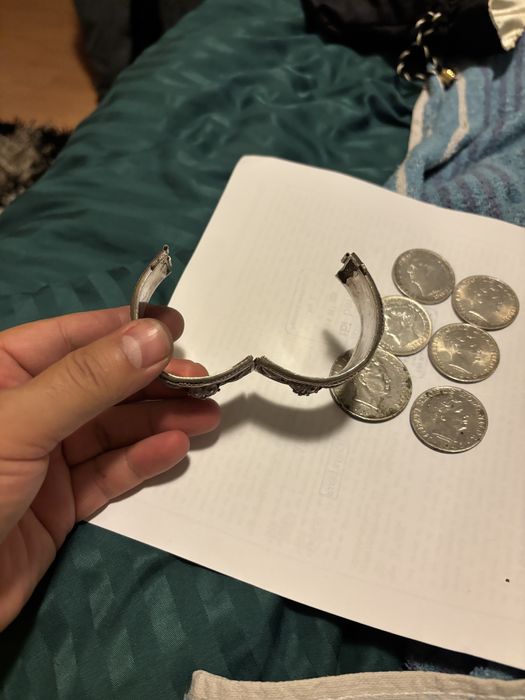 Bratara de argint si barza de argint