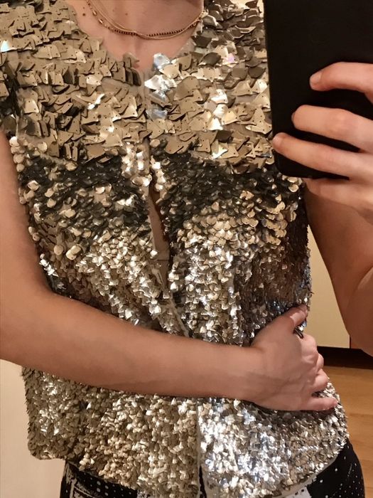 Bluza vesta Zara paiete