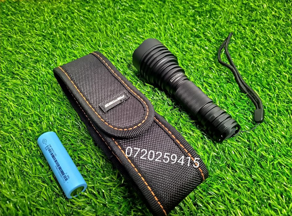 Lanternă puternică Vanatoare Convoy C8+ cu LED SFT40, 6500K, 2000LM