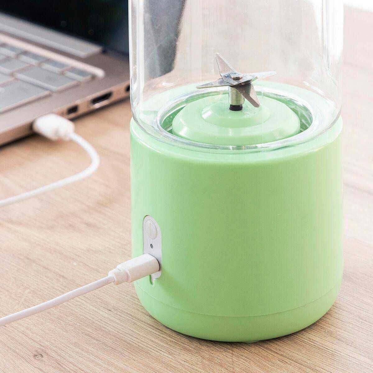 Blender electric portabil reincarcabil USB pentru sucuri naturale