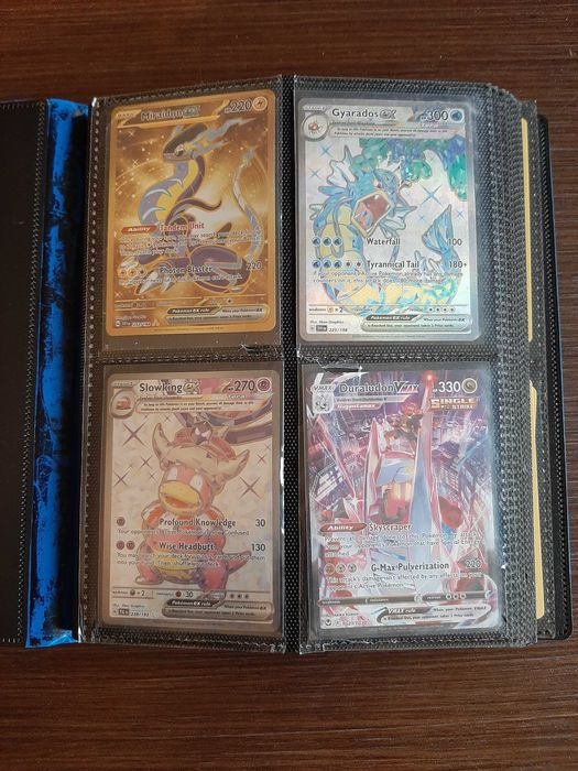 Pokemon карти – колекция EX VMAX Full Art + Албум – 94 карти