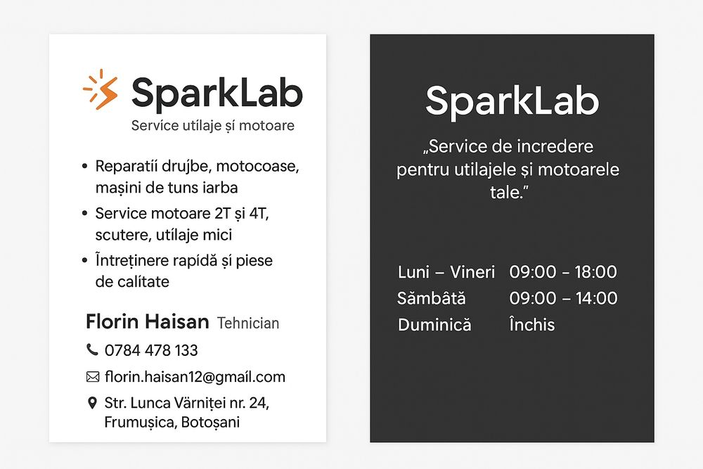 Reparații profesionale drujbe, motocoase, motoare și utilaje