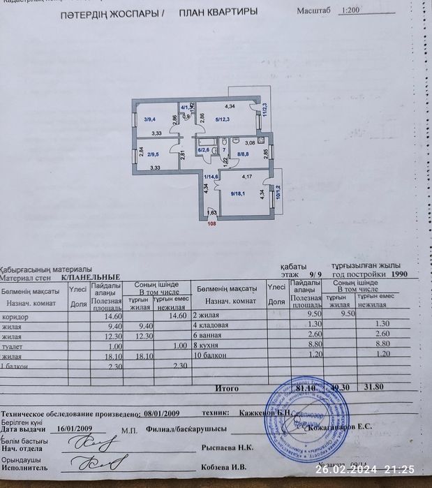 Продам 4 комнатную квартиру