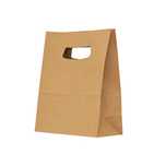 Sacosa Hartie Kraft Natur Maner Decupat, Set 500 Bucati