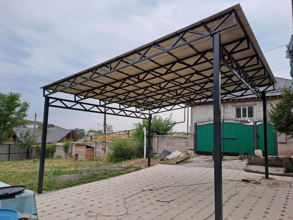 Навес Хайтек Изготовление Установка