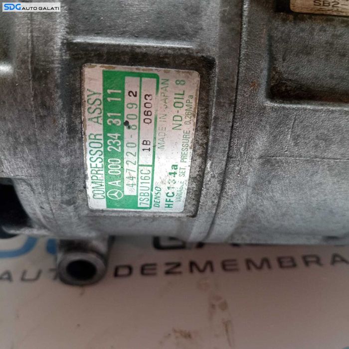 Compresor AC Aer Conditionat Clima Mercedes Vito W638 1997 - 2003 Cod A0002343111 [1510]