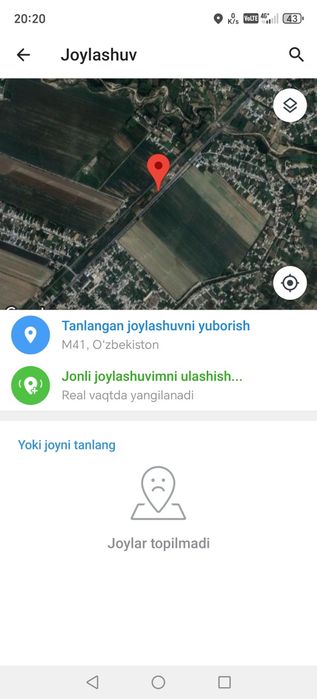Сурхондарё вилояти кумкуркон мунчок тепа йулди буйдан 2 сутик учаска