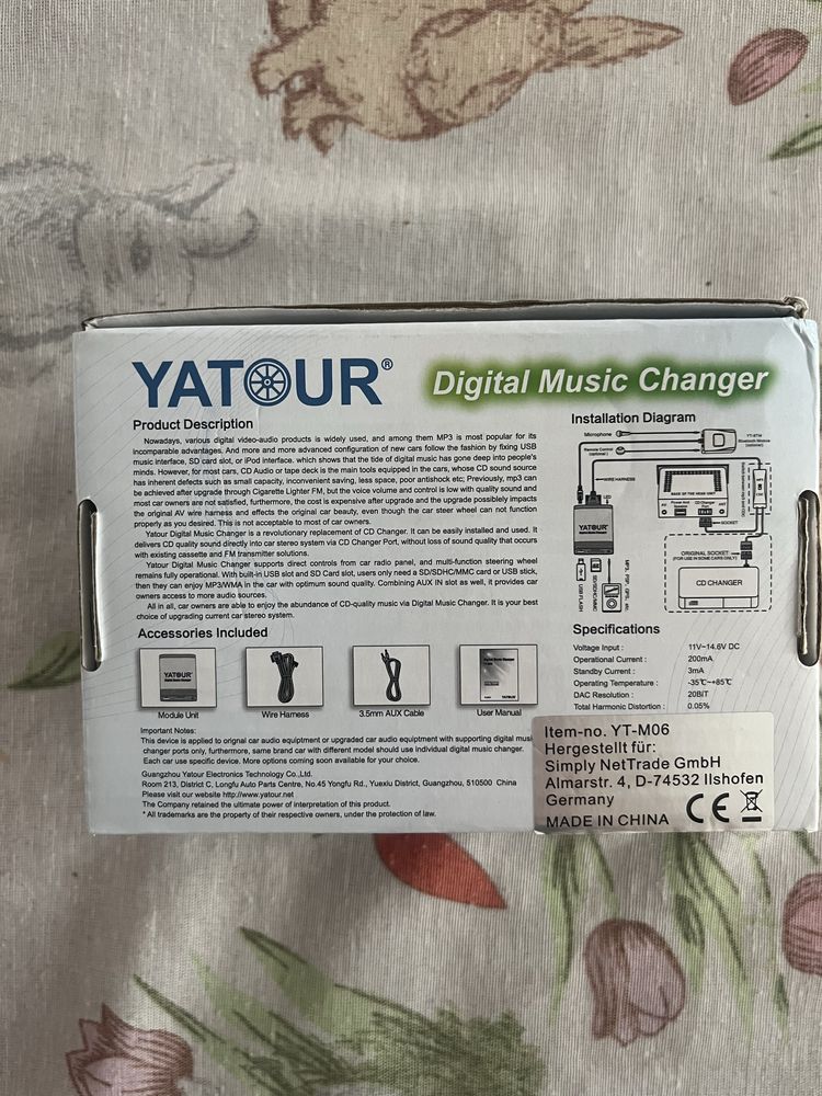 Digital Music Changer Yatour YT-M06