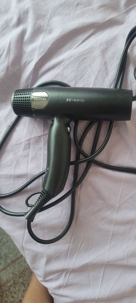 Професионален сешоар Gamma+ - Hybrid, 1800W, 2 степени, черен
