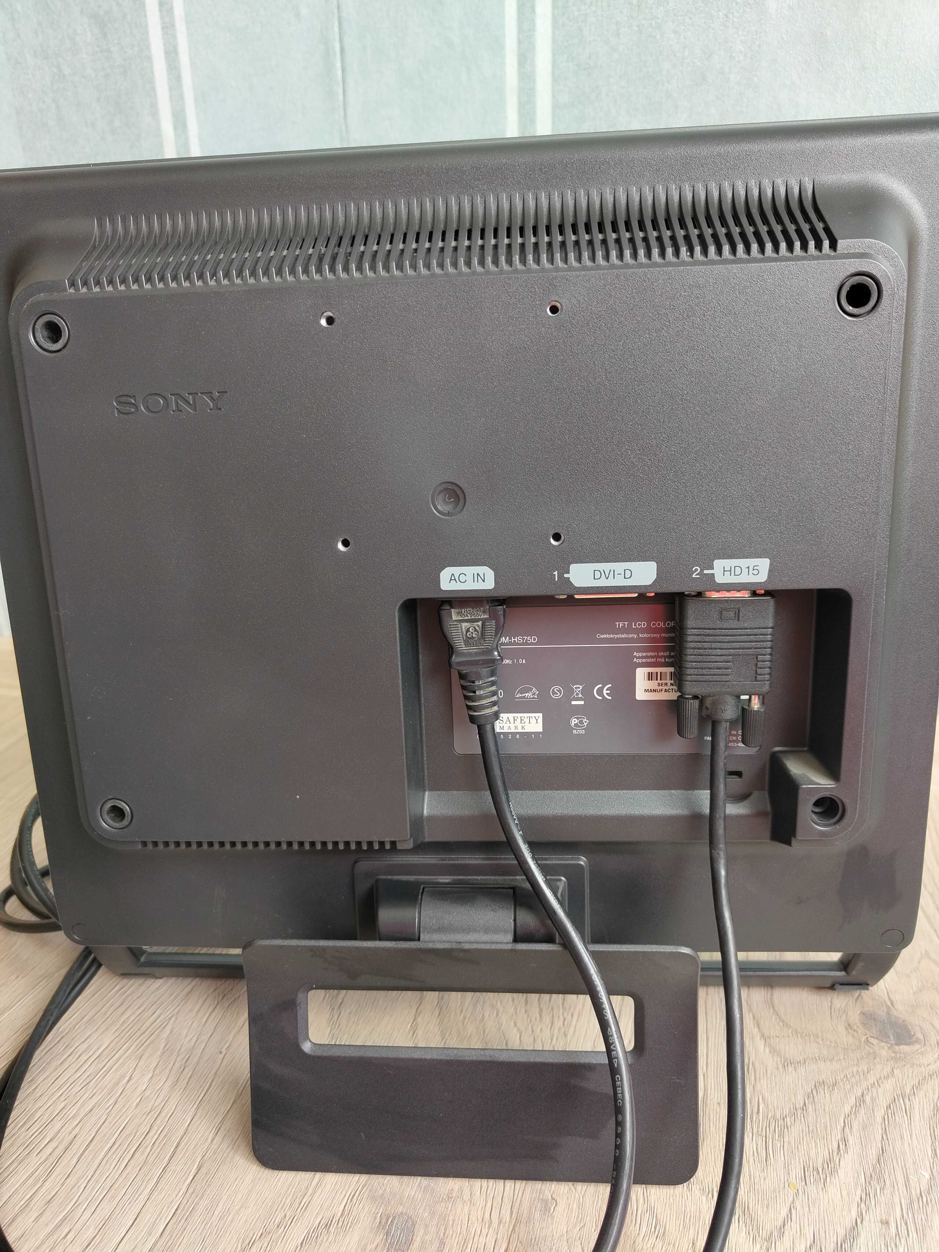SONY TFT LCD Color Computer Display SDM-HS75D 17” с кабели