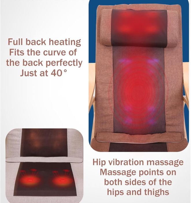 Модерен люлеещ се стол с отопление и масаж