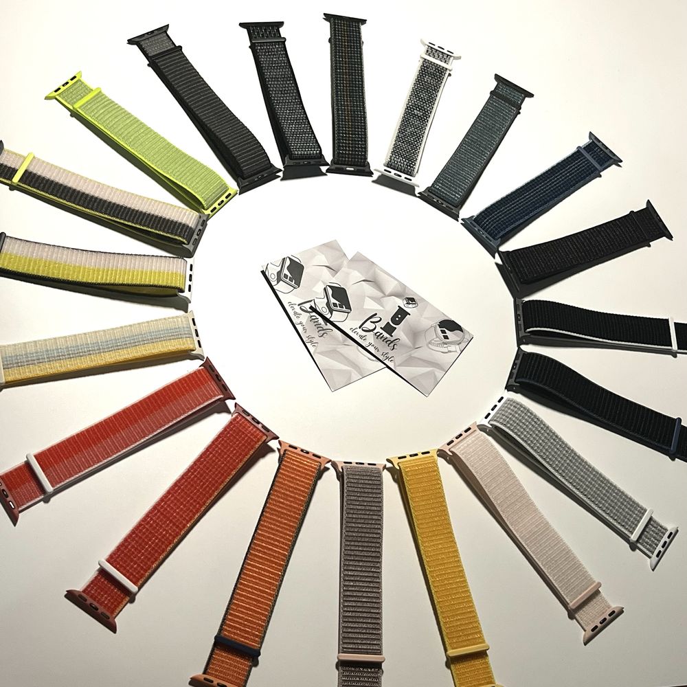 Текстилни каишки с велкро Nylon Recycled за Apple Watch