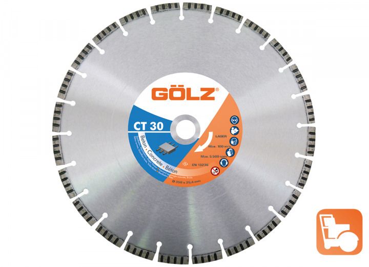 Disc diamantat CT30 350 x 24.5 mm, pentru taiat beton