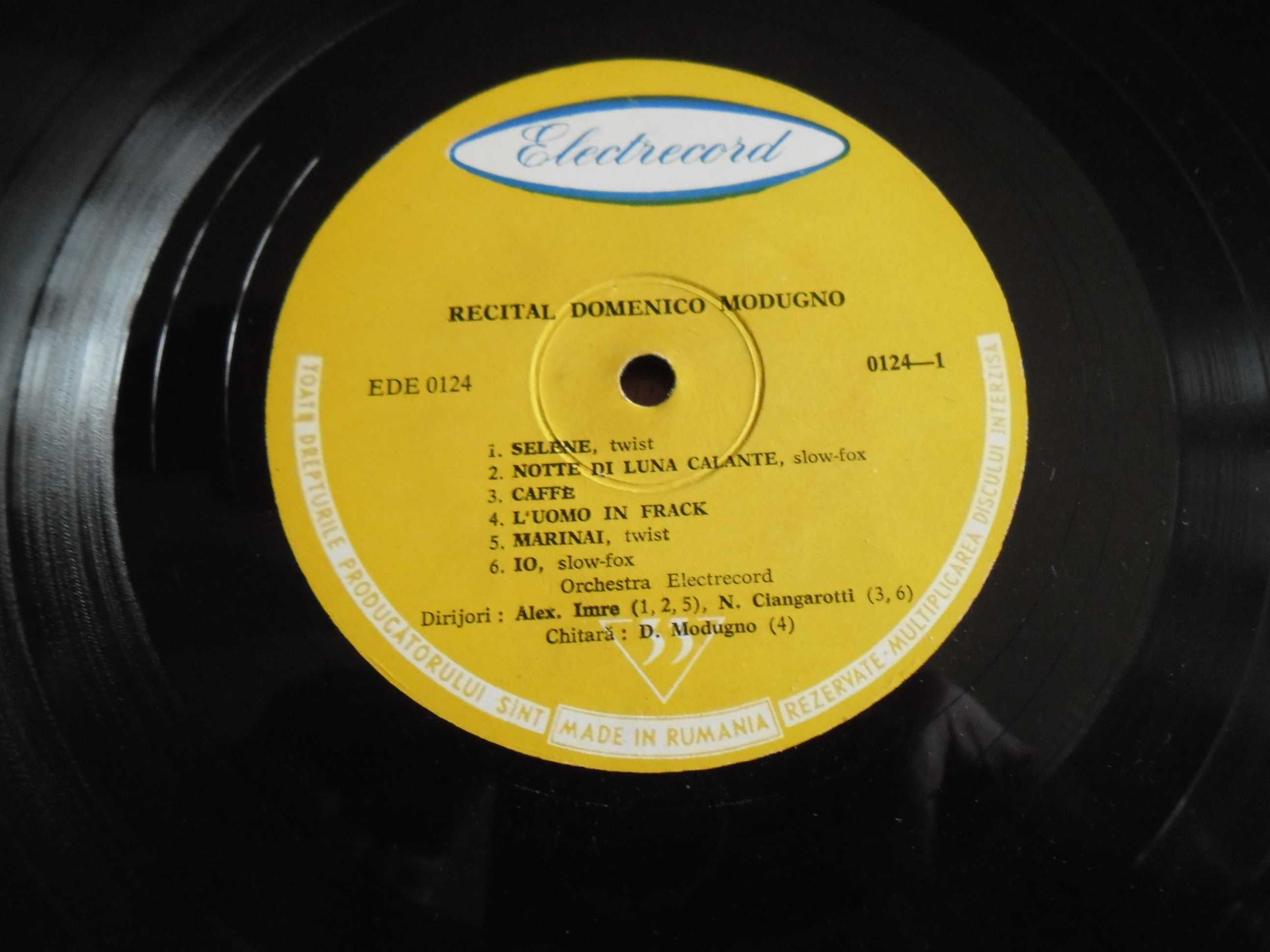 Disc vinil - Recital Domenico Modugno