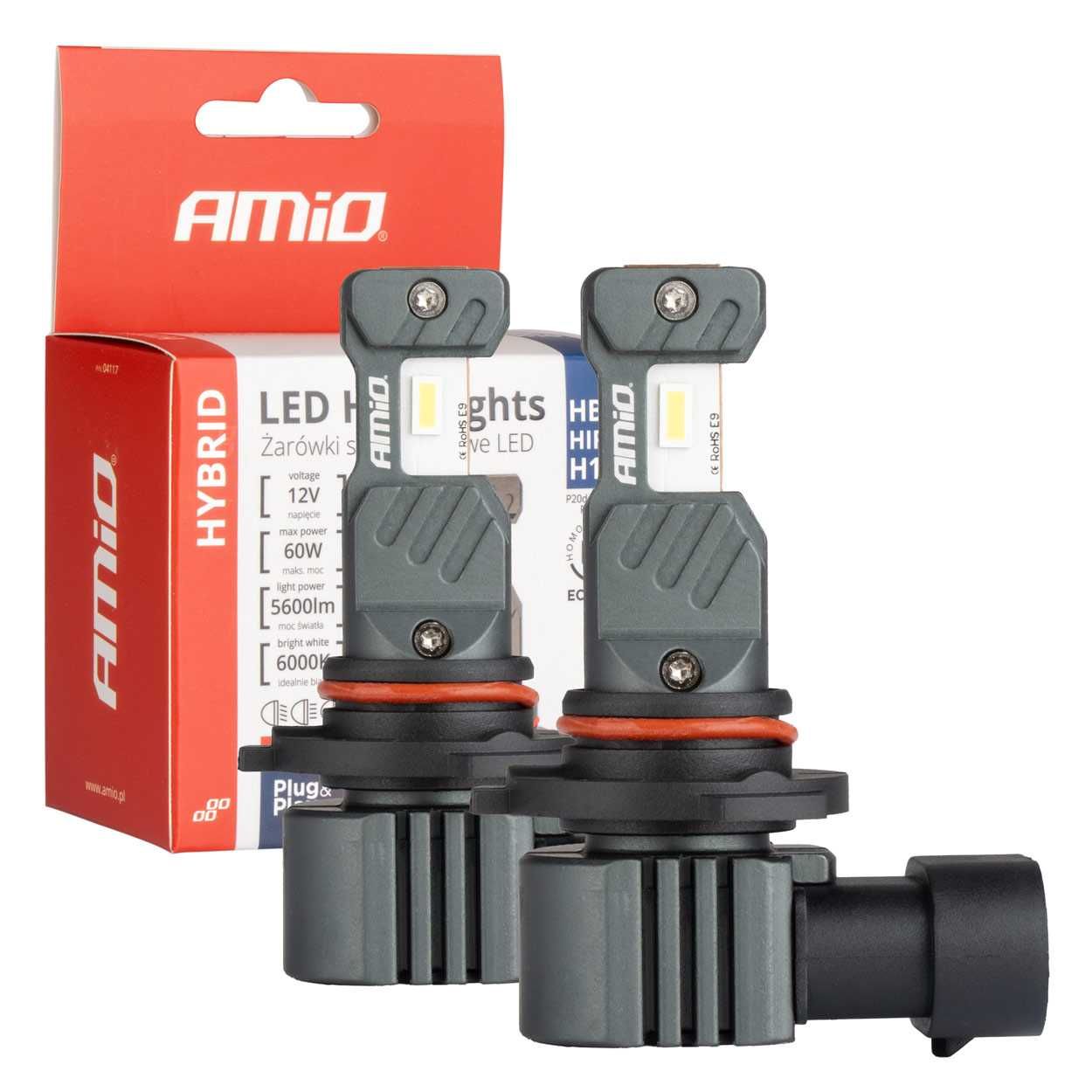 Авто Led крушки AMIO Hybrid H1/H3/H4/H7/H8/H9/H11/HB3/4/HIR2-12V-6000K