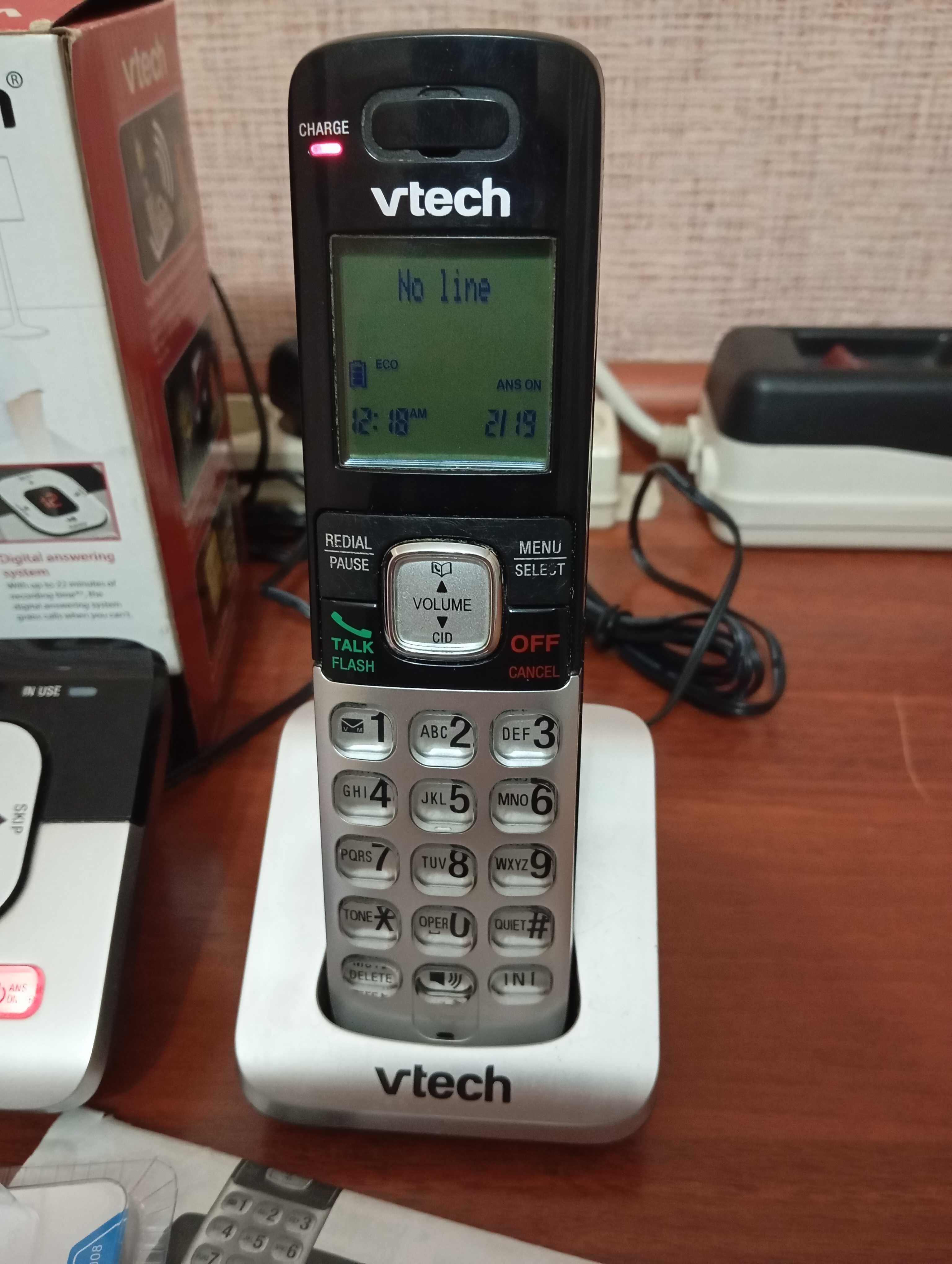 Продам радиотелефон VTECH две трубки на один телефонный номер.