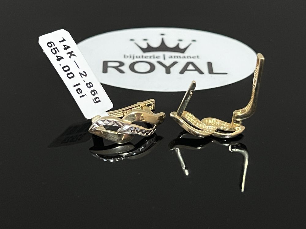 Bijuteria Royal CB : Cercei dama aur 14k 2,86 grame