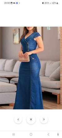 Rochie denim subtire