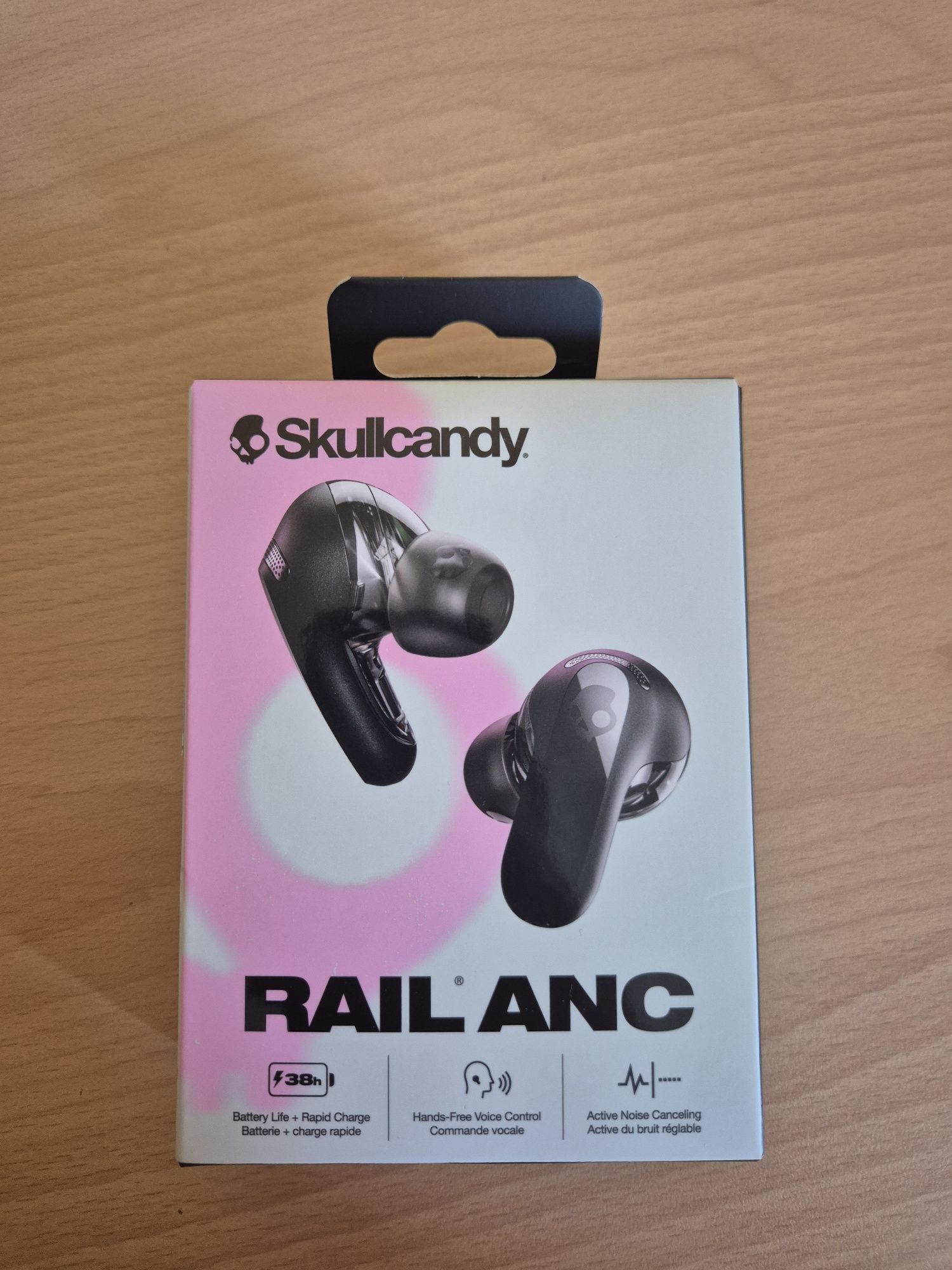 Безжични слушалки Skullcandy - Rail ANC, TWS, черни