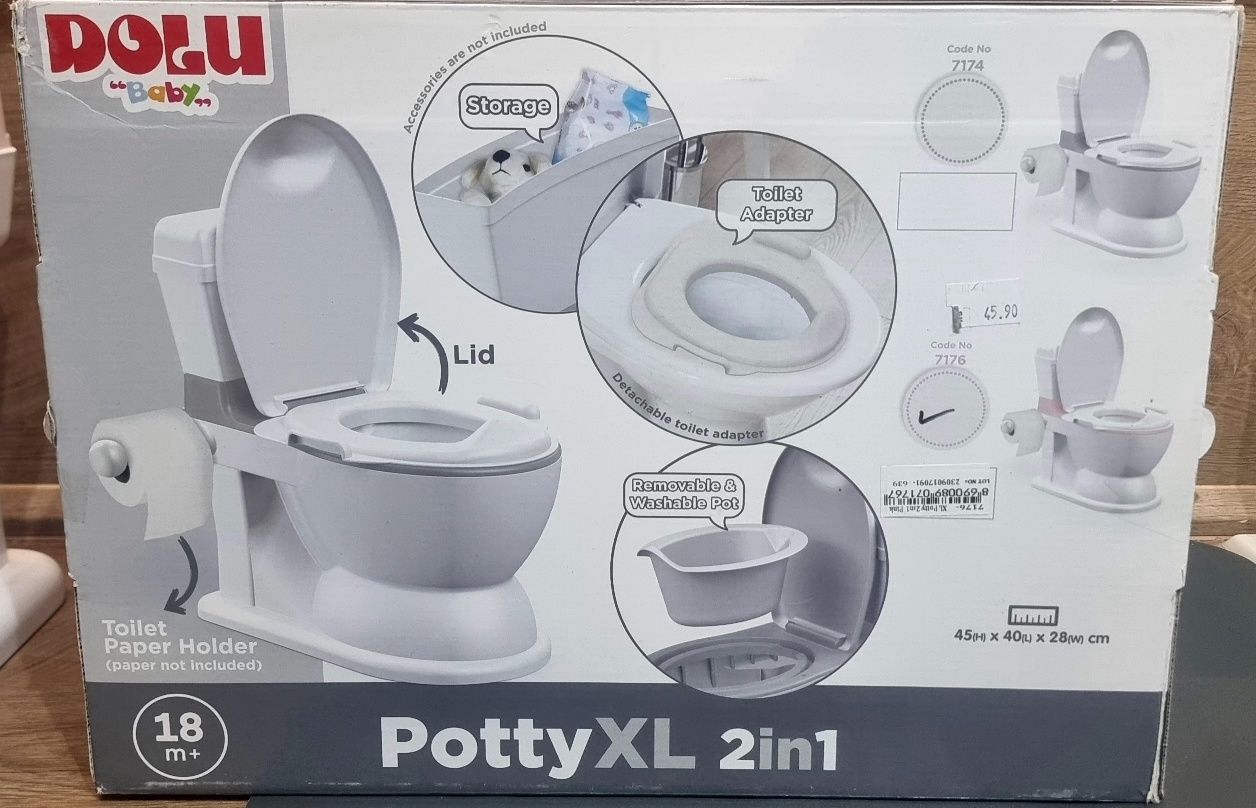 Гърне тоалетна чиния 2в1 DOLU Розов 7176