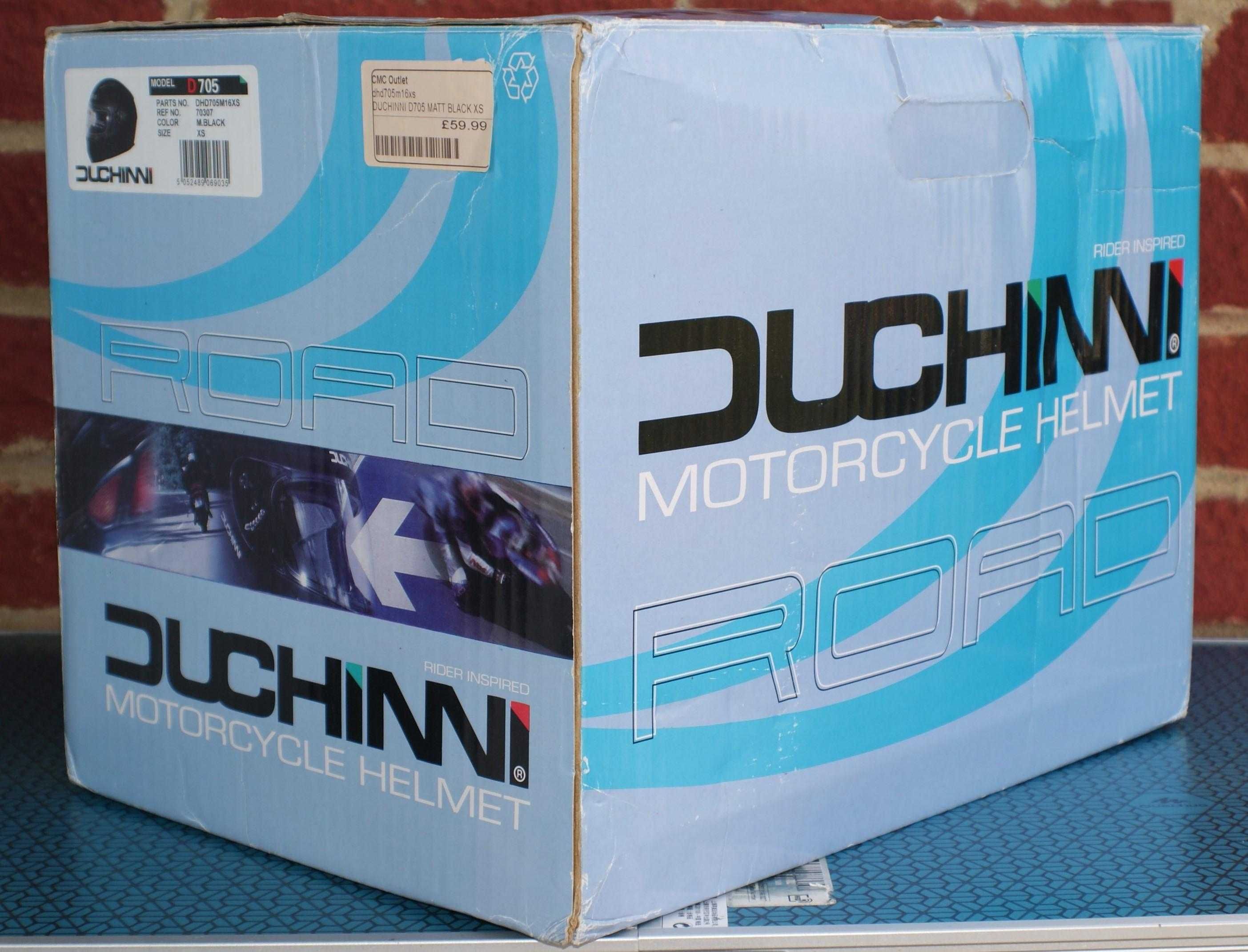 /НАМАЛЕНА/ Чисто нова каска DUCHINNI D705 BLACK MATТ размер XS