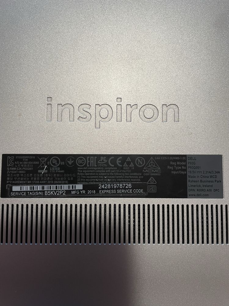 Lap Top Dell Inspiron 14 5000 2-in-1/за части/