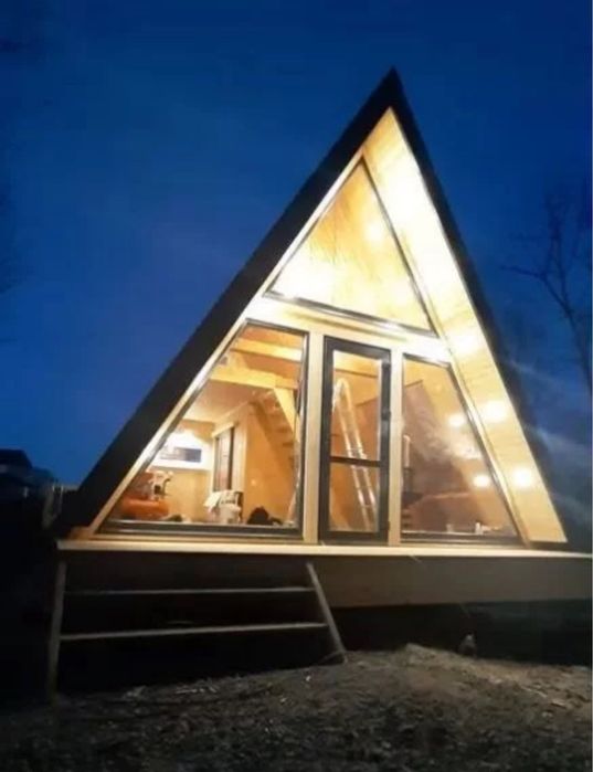 Готовый Проект дома А-фрейм 6x6м 30м2