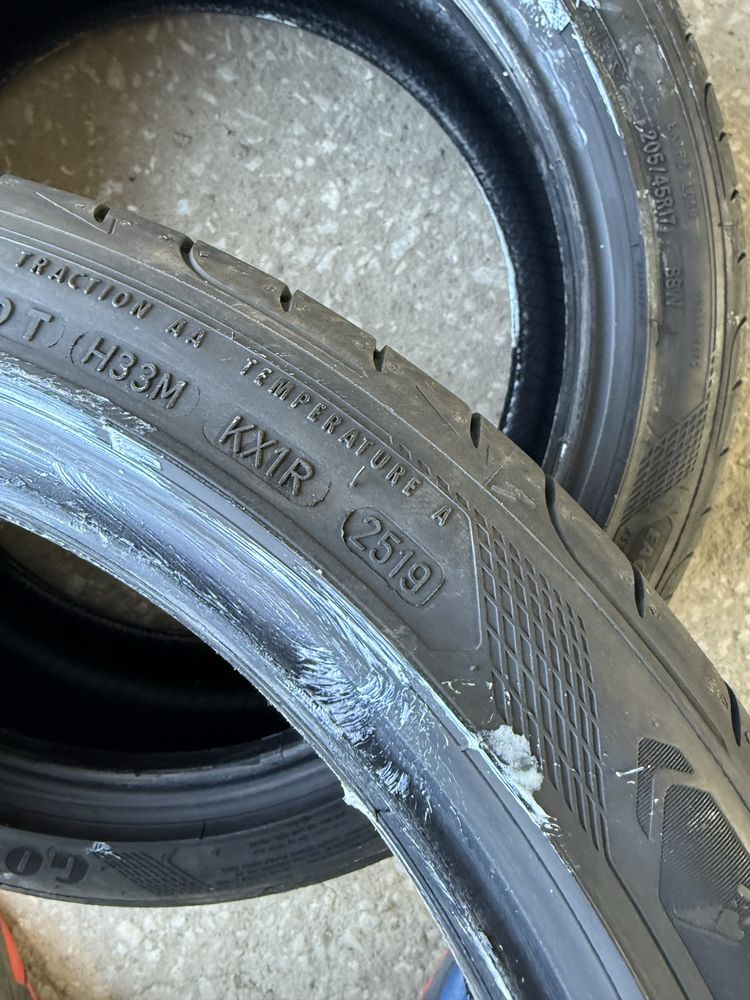 2 броя гуми 205 45 17 Goodyear Eagle F1