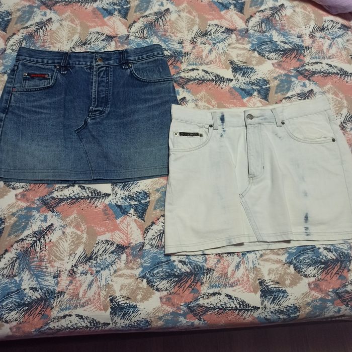 Дънкови къси поли