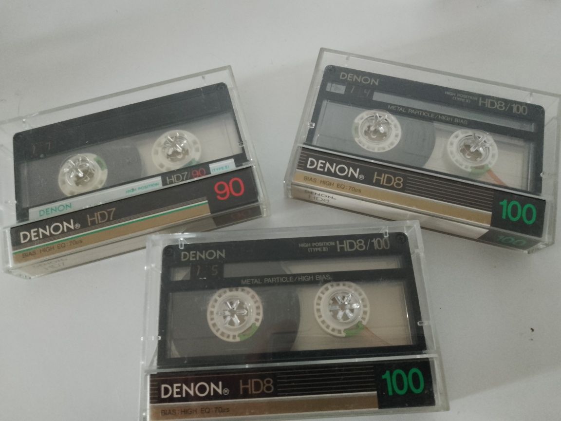 Casete audio cu Muzica -Denon HD 8 și Denon HD 7