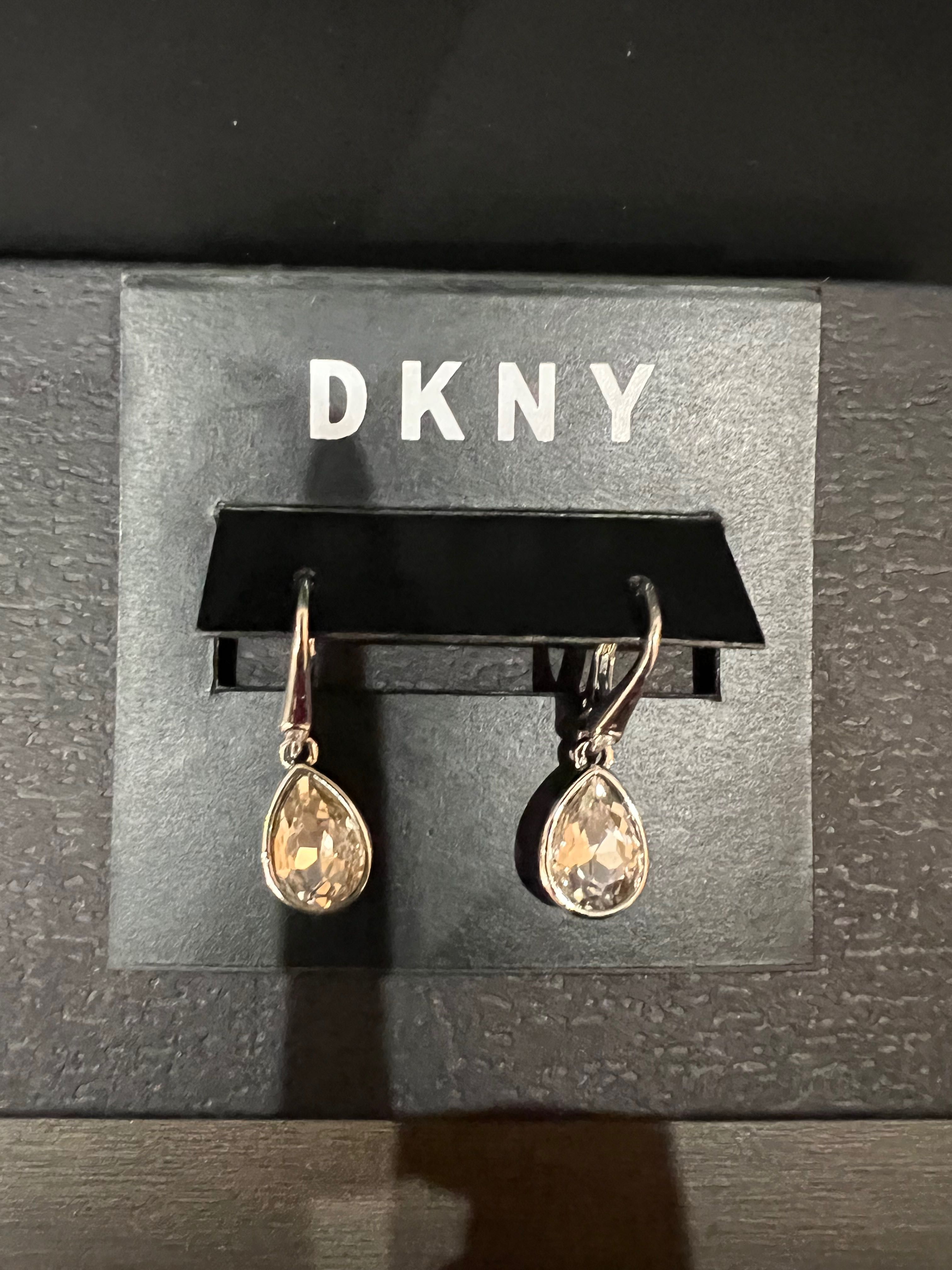 Обеци DKNY Silver-tone