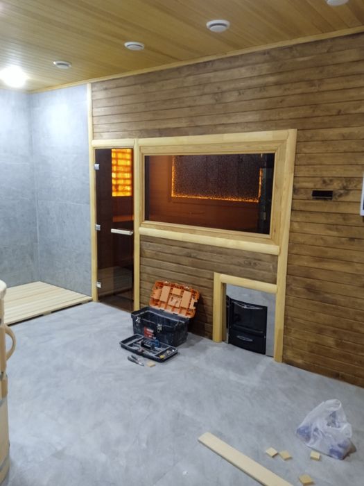 Обшивка саун. бань. балконов.под ключ ключ любой сложности