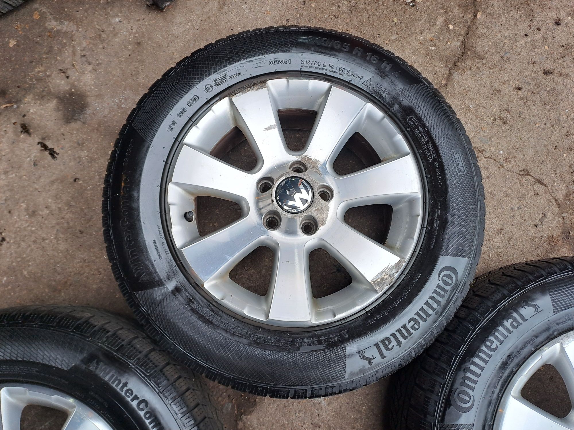 16" 5x112mm VW TIGUAN, 215/65/16 Continental, Фолксваген Тигуан