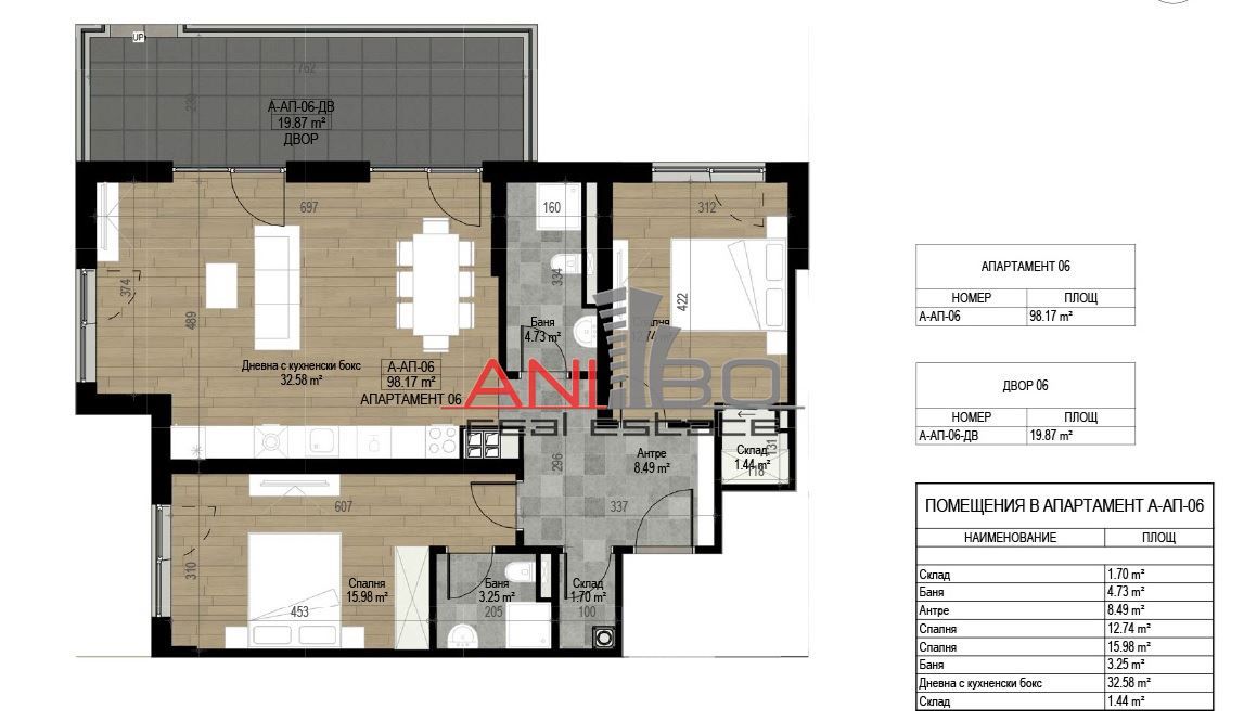 3-стаен в София-Овча Купел 2 площ 114 цена 178136€
