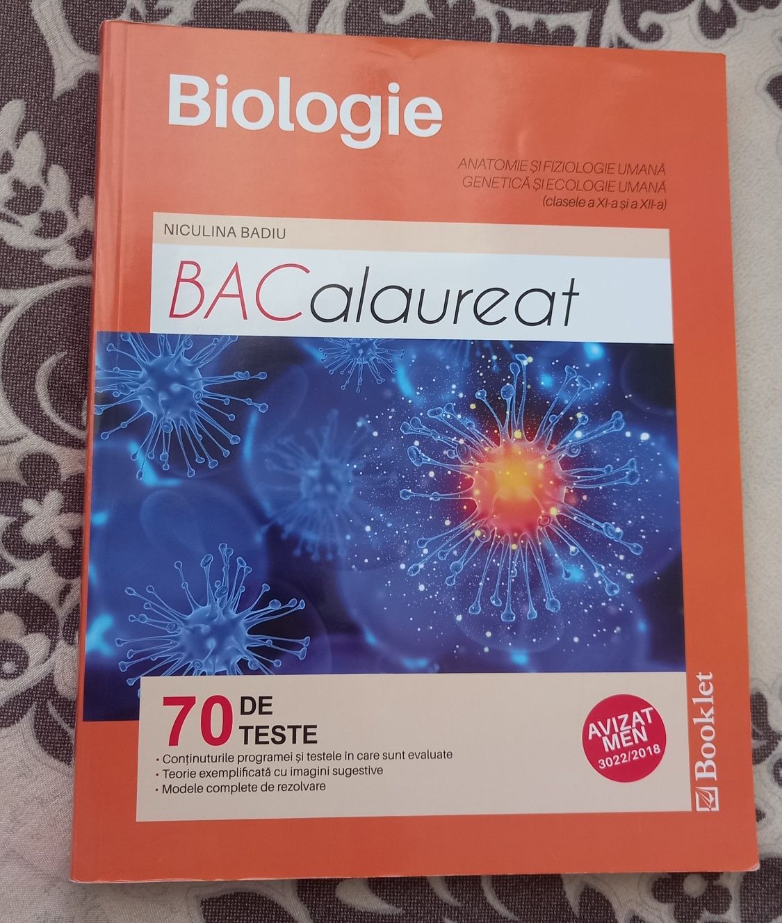 Culegere de biologie cu teste pentru bacalaureat, 2020