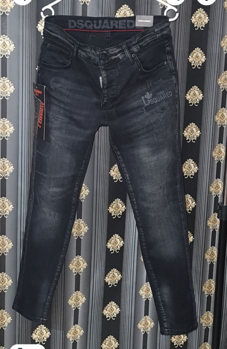 Blugi negri de bărbați Icon dsquared 2