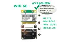 Нова Карта AX210 Mini PCI-E Card WiFi6E Intel AX210HMW  AC8265  6GHz