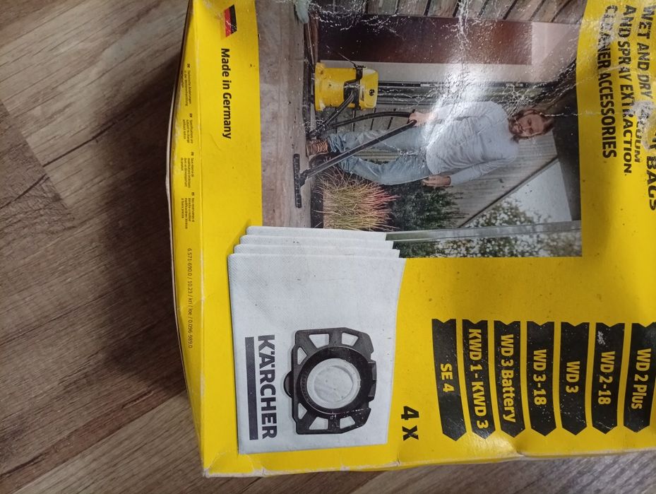 3 бр Оригинални торби за прахосмукачка Керхер