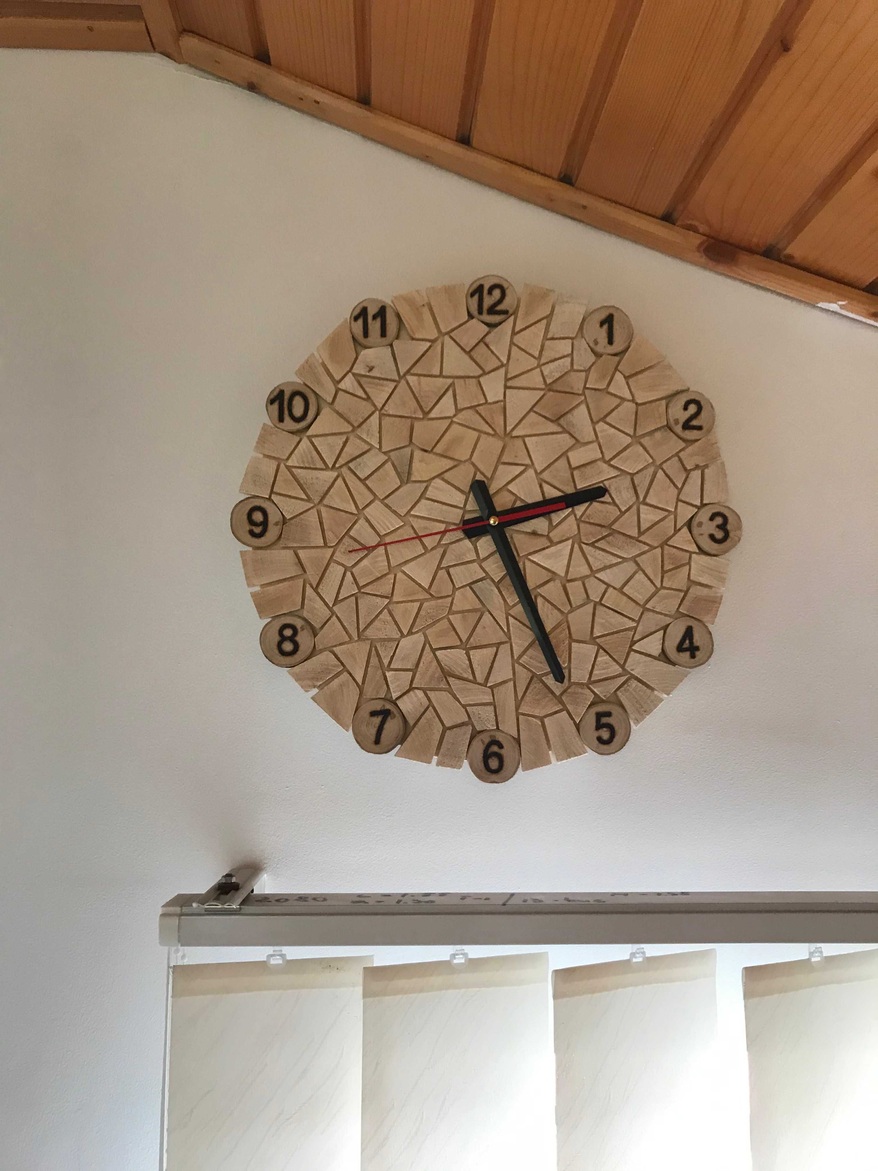 Ceas de perete din lemn home made