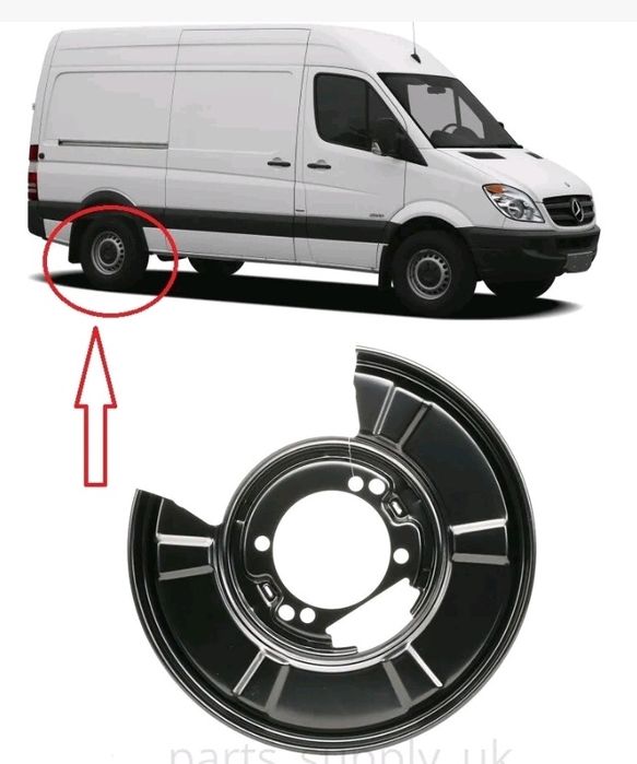 Protecție Stopire Disc Sprinter Vw Lt Crafter 1996 - 2024 Taler Protec