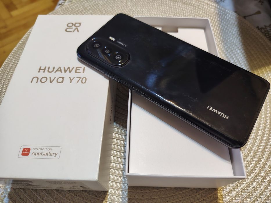 Само за 199 лева ! Смартфон Huawei nova Y70, 128GB, 4GB RAM, 4G, Black