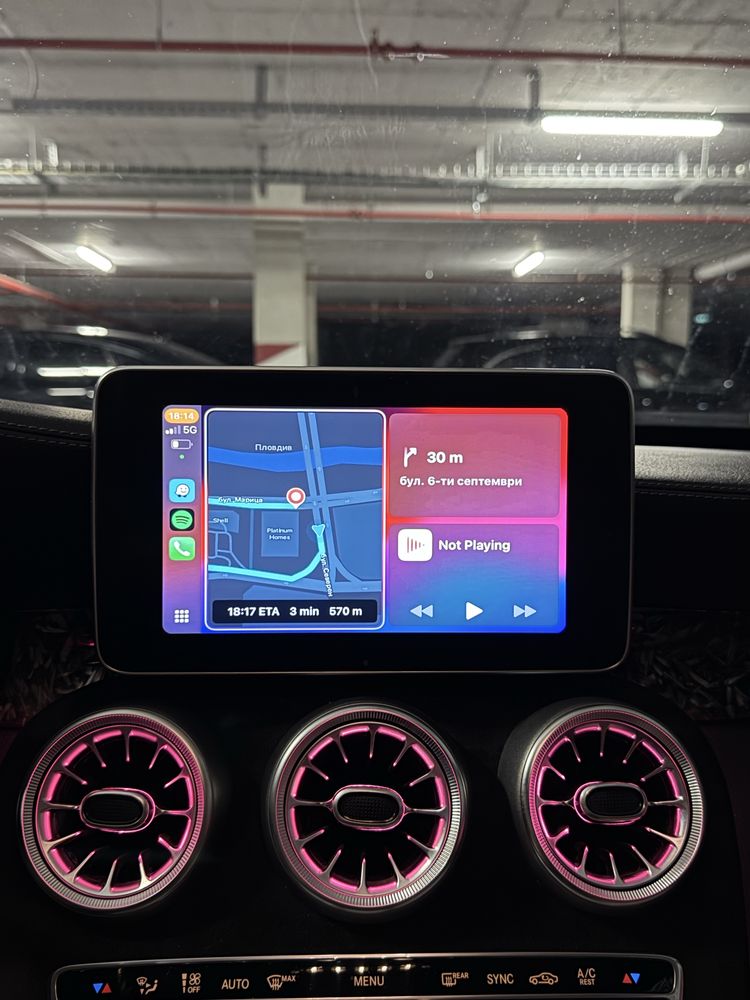 Бежичен Carplay & Android Auto за Mercedes (NTG5.0/5.1)