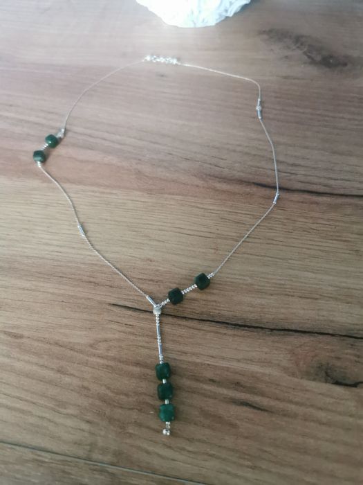 Lănțișor argint jad