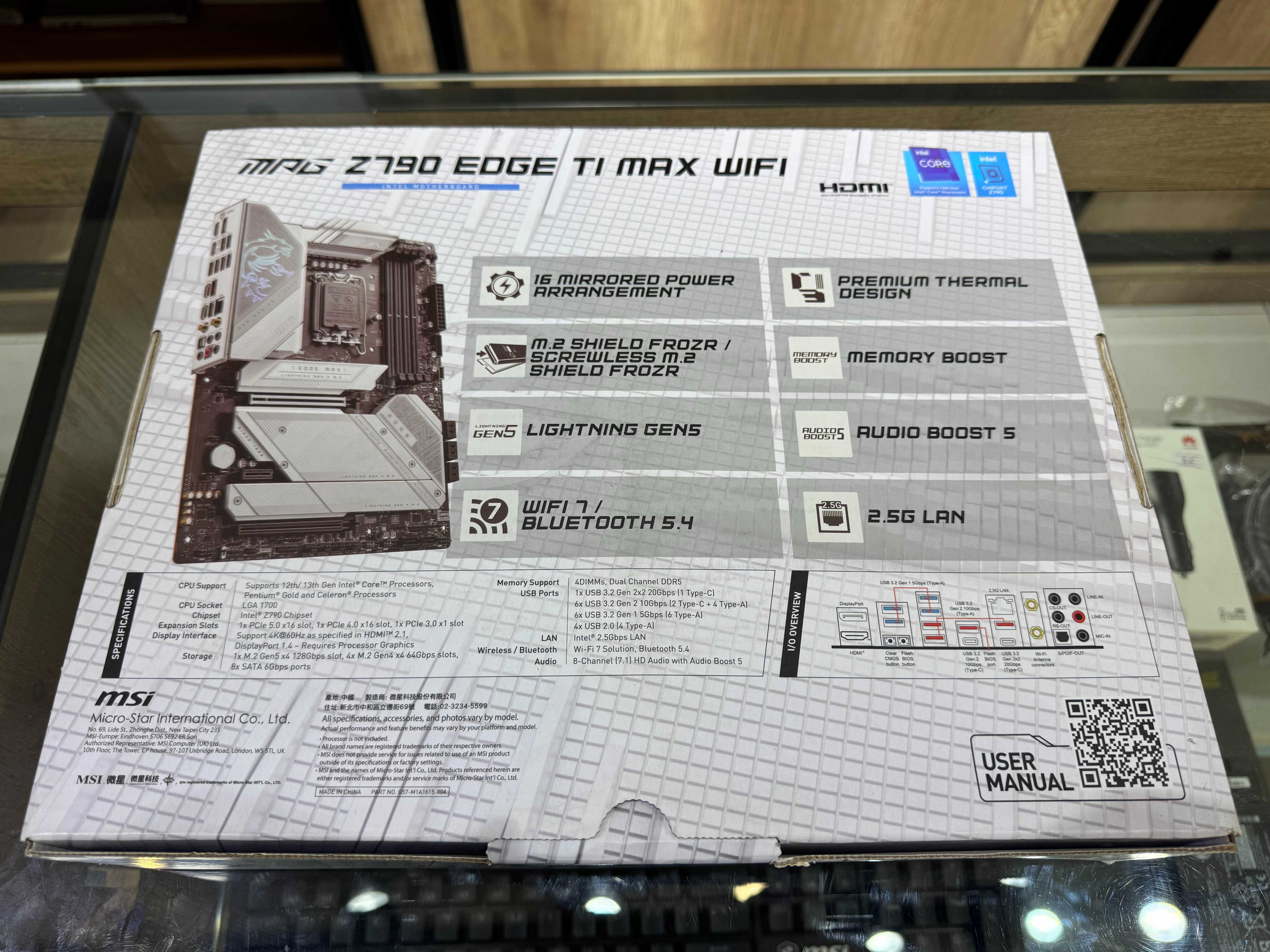 Топовая материнская плата MSI MPG Z790 EDGE WIFI 7 DDR5